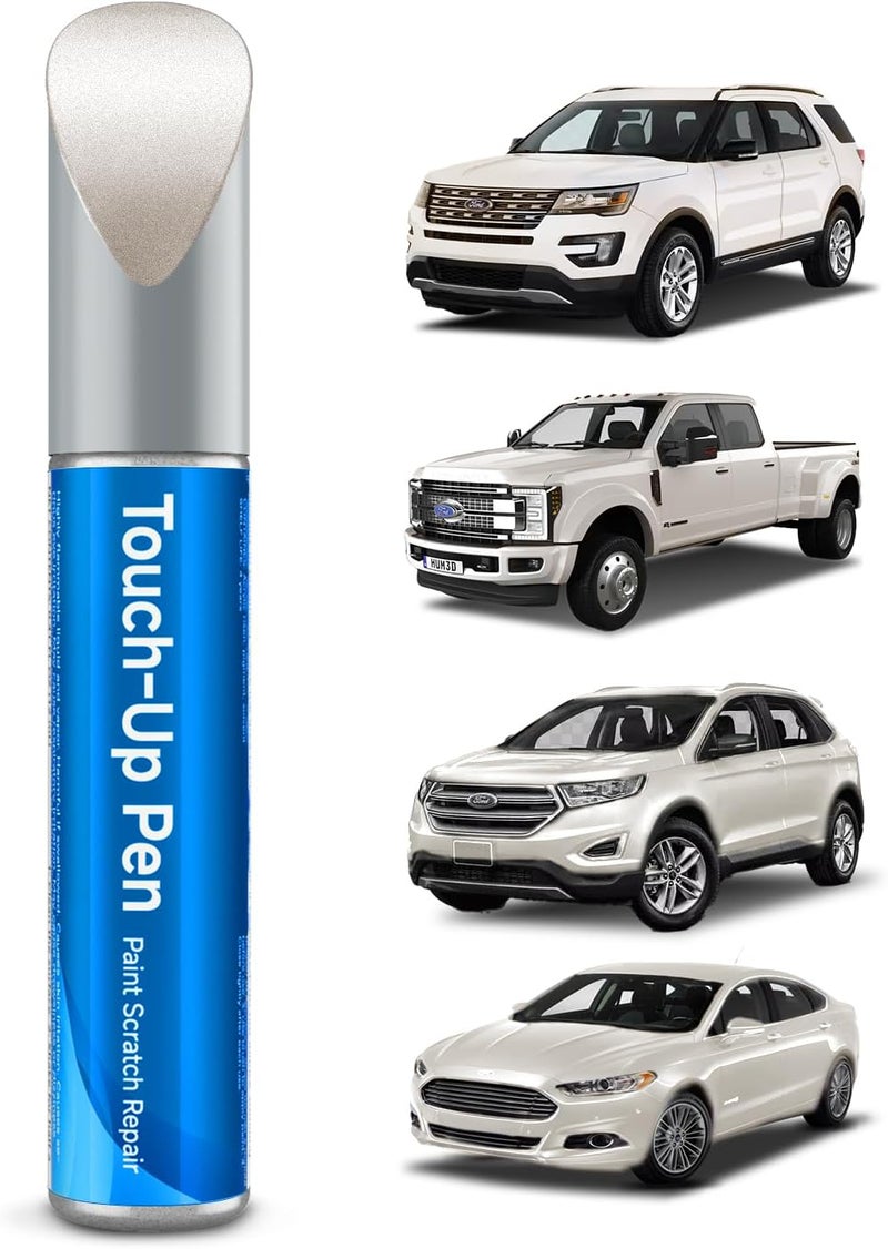 RSACET UG White Platinum Metallic Touch Up Paint Compatible with Ford Exact Match Touch Up Paint Car Scratch Repair - Image 1